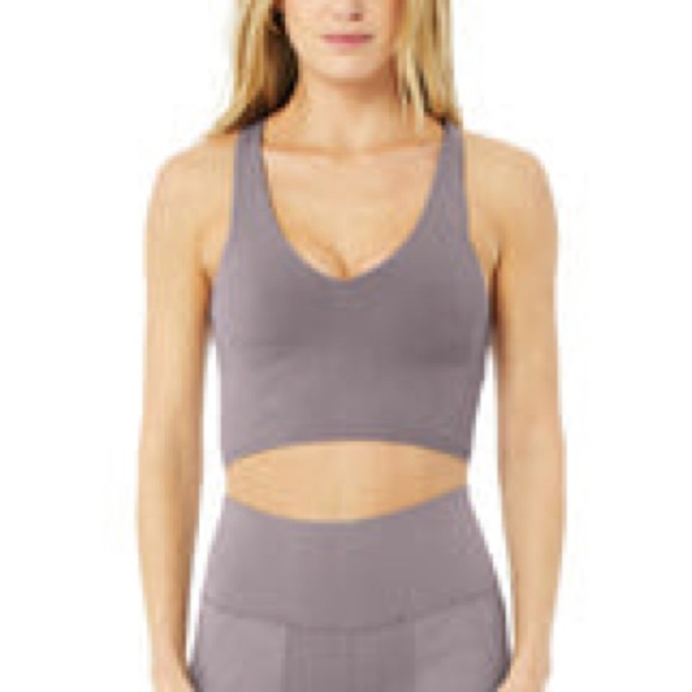 Alo Real Bra Tank - Purple Dusk